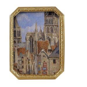 시쿠 빈티지 액자 4 6 벽 테이블탑과 갤러리 앤티크 장식 유리 고화질 아트 사진 벽걸이 전면 골드