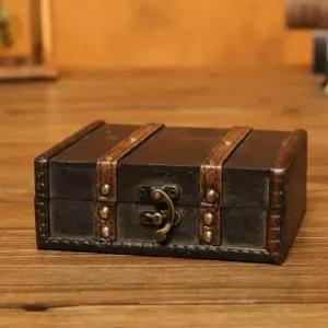 타로카드케이스 정리 수납용 그레이 빈티지 투명 타로박스