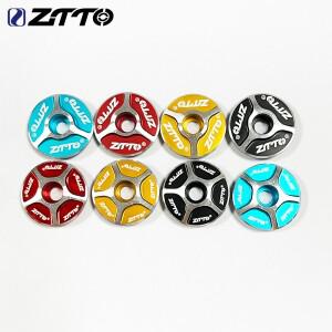 ZTTO 자전거 헤드셋 스템 포크 탑 캡 1-1/8 스레드리스 부품 MTB 도로 알루미늄 커버 나사 M6x30mm
