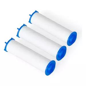 [블루마켓]절수형 투버튼식 필터 샤워헤드 리필 교체용 3개입 샤워기헤드 샤워기 샤워호스 수전