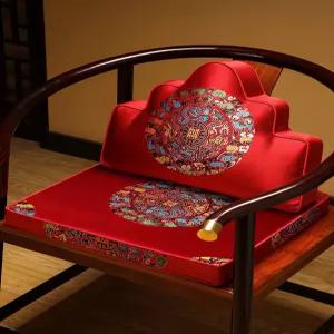 폐백 등받이쿠션 전통 보료 오룡 팔걸이 결혼 예단 좌식 방석 등받이 한복