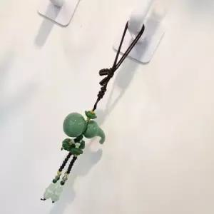 행운 액막이 풍수 호리병 연꽃 룸미러 차걸이 장식