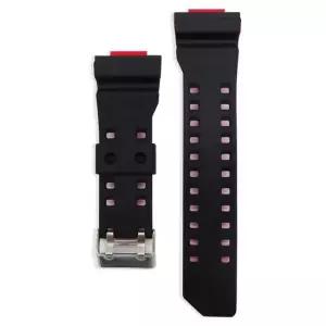 지샥 호환 시계줄 우레탄 GA-400 모델 시계줄 BK-RD 남자시계 시계공구 가죽시계줄