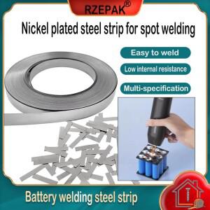 10m/롤 니켈 도금 스폿 용접 스트립 0.1-0.2mm - 18650 21700 리튬 이온 배터리 팩용 고전도성 커넥터 벨트