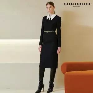 [롯데백화점]미니멈 카라 포인트 H라인 원피스 MXDAWO0430