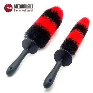 AUTOBRIGHT 자동차 휠 청소 브러시 빅 사이즈 림 허브 엔진 그릴 디테일링 롱 타이어  강모 세척 도구