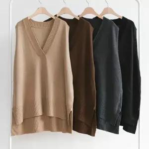 [아이우먼]빅사이즈베스트 C542L602 스타일V니트라인조끼 BN_P417586075