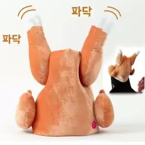 이벤트모자 노래하고 춤추는 치맥모자 닭다리 치킨모자 파티용품