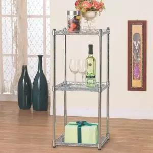 [생활] 세탁실선반 위치이동 바퀴 화분메탈랙 가로35cm3단 견고성