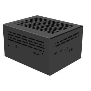 Geekworm X1206-C1 메탈 케이스 라즈베리 파이 5 및 21700 배터리 UPS 보드