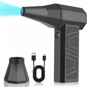 LEEPEE X3 무선 에어 더스터 130 000RPM 고속 미니 송풍기 4단 조절식 파워 터보 제트 팬 전자제품 자동차