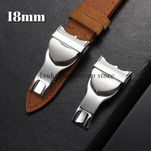 [호환품]튜더 스트랩용 스테인리스 스틸 폴딩 버클 18mm 가죽 실리콘 시계줄 스트랩 버튼 메탈 클라스프 액