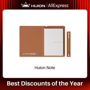 HUION Note 2-in-1 디지털 노트북 드로잉 태블릿, 배터리가 필요 없는 펜, Bluetooth 무선 종이 태블릿 전