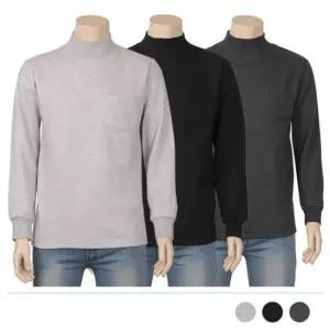 남자옷도매 찰떡이너 블랙톤 반목 폴라T