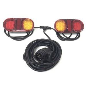 차량용 후미등 LED 트레일러 표시 8LED 내구성 트랙터 정지 잠수용 원형