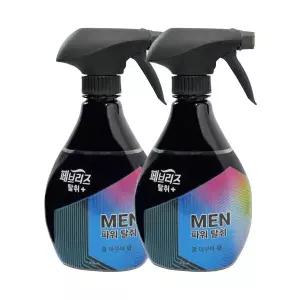 페브리즈 포맨 쿨 아쿠아향 용기 370ml x2 섬유탈취제냄새제거