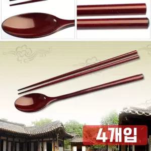 [퍼니메이커]제사 지낼때 사용하는 수저세트 4인 숟가락 젓가락 제수용품 제사용품 차례용품 차례상