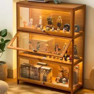 선반 아크릴 진열장 원목 유리 수납장 피규어 장식장