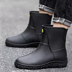 [퍼니메이커]남자 캐주얼 레인부츠 작업화 첼시부츠 레인슈즈 남자앵클부츠 남성레인슈즈 남성레인 레인부