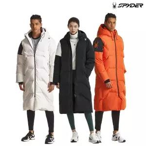 SPYDER 스파이더 공용 백 레터링 퍼포먼스 롱 다운 패딩 점퍼 SPGWCNDJ211U 562322