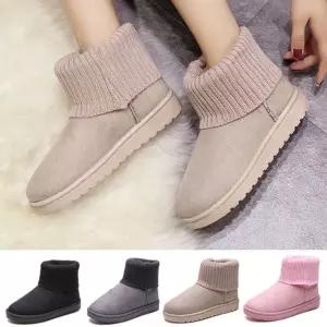 [퍼니메이커]여성 니트 털안감 부츠 따뜻한 방한화 털부츠 방한부츠