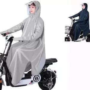 오토바이 우비 레인코트 비옷 우의 자전거 오토바이 우비 간절기 전동자전거 성인용 일체형 후드 투명 방수