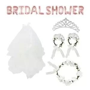 꽃화관 브라이덜샤워 소품 셀프웨딩 5종세트