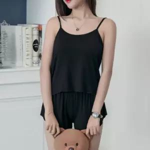 여름 나시+반바지 파자마 JSCd0162 주니어 슬립 쓰리피스 골지 언더 밍크융털 이지 산 투피스 스타일아유