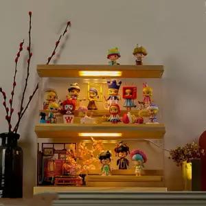 LED아크릴케이스 장식장 보관함 피규어 투명 진열대 조명 진열장