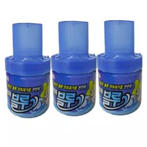 세정알 크린스타 병모양 양변기 세정 탈취제 3개