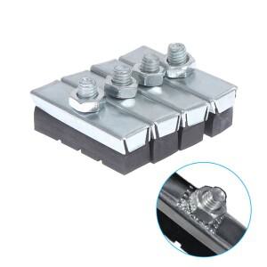 4PCS 클래식 자전거 V 브레이크 패드 - 캘리퍼용 빈티지 블록 내구성이 뛰어난 교체용 사이클링 부품