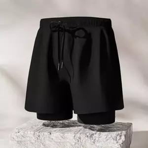 남자반바지레깅스 남성 기능성 반바지 트윈 비치 팬츠 여름 섬머 바캉스