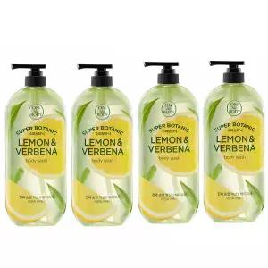 온더바디 수퍼보타닉 레몬 버베나 바디워시 900g 4개
