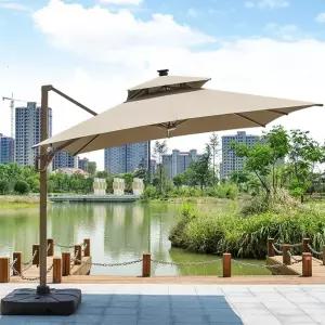 대형파라솔 초대형 야외정원 캠핑 받침대 세트 어닝