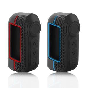 차키케이스 차량용 실리콘 케이스 커버 포브 양방향 자동차 알람 LCD 리모컨 키체인 Starline A93 A63 러시아어 버전