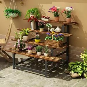 꽃 진열대 꽃가게 아파트 베란다 선반 거치대 식물 매장 받침대