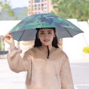 머리에 쓰는 낚시우산 모자형우산 모자우산 낚시양산 농사우산 텃밭우산 쓸모없는선물