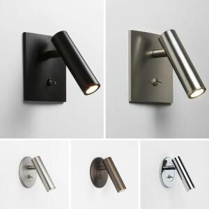 스위치 조정 가능 호텔 침실 머리맡 머리판 Sconce 자리 Led 전등 AC110-220V와 임베디드 LED 독서 벽 램프