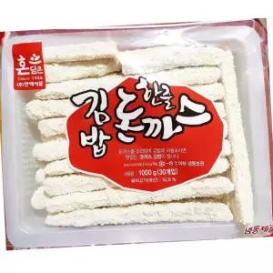 한맥 김밥돈까스 30개 1kg 냉동
