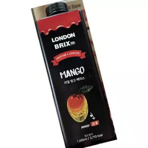 런던브릭스 리얼베이스블랙라벨 망고 1.2kg 음료베이스