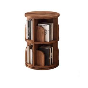 원형 회전 책장 코너 회전형 39cm 2단 책꽂이 회전식