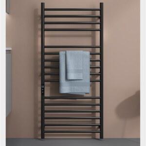 타일워머 전기 수건건조대 따뜻한 원형봉 타올걸이 화이트 H12 스테인레스 온열 건조기