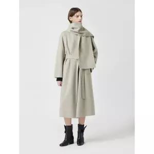 [CC콜렉트](대전신세계)캐시미어 블렌드 머플러 코트_C254MSG533