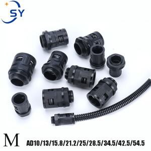 50pcs100pcs 골판지 파이프 조인트 플라스틱 호스 튜브 Connecto 벨로우즈 JointAD10-M12AD54.5-M50 케이블