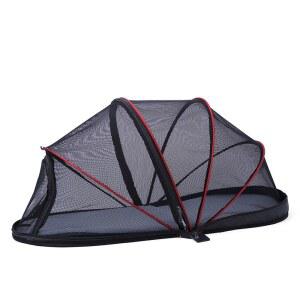 강아지 모기장 애견동반 차박 업그레이드 메쉬 캠핑 블랙 해충퇴치 하프