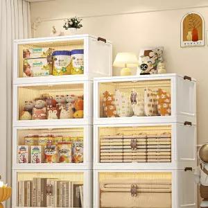 사물함 보관 다용도 서랍장 투명 접이식 상자 이동식