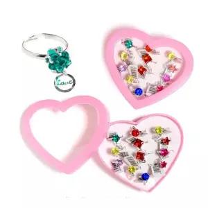 큐티 아동 보석반지세트 랜덤) X2 패션반지 단체선물 여아동반지 초등학생반지 생일반지