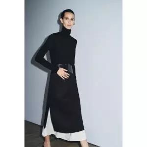 국내배송 자라 ZARA 여성 100% 울 엑스트라 소프트 스웨터 블랙 9598107800 1598731