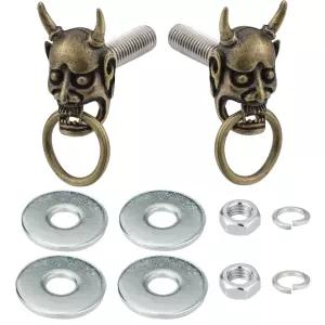 아렌벨 재미있는 번호판 프레임 볼트 자동차 태그 나사 패스너 너트 키트 장착 차량 오토바이 트럭 SUV