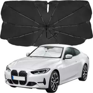 차량용 에코노어 우산 앞유리 자외선 차단제 접이식 수납 파우치 포함 전면 유리창 세단 트럭 및 SUV에